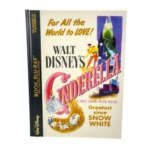 Walt Disney's Cinderella The Making of A Masterpiece Book Blu-ray & Poster Set